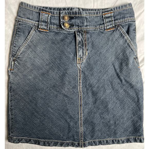 Vintage Gap Jeans Size 6 Women's Denim Skirt A-Line Pocketed - Picture 1 of 5